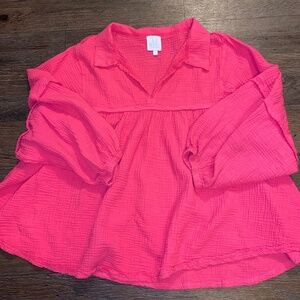 Shopthemint.com size large gauzy babydoll top
